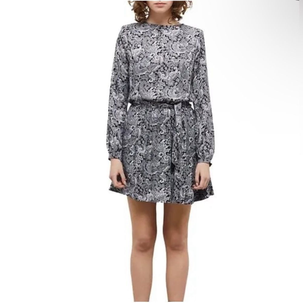THE KOOPLES Tie Front Paisley Dress